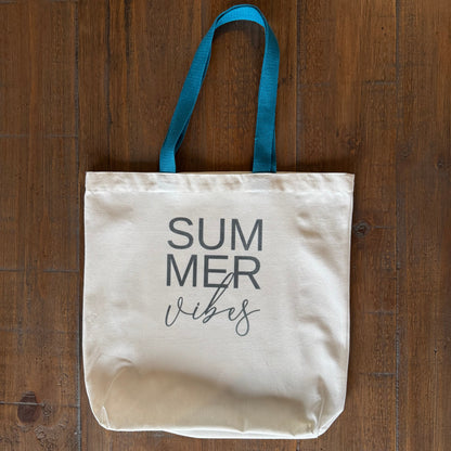 Summer Vibes Canvas Tote