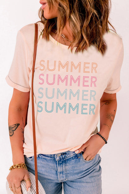 SUMMER Cuffed Graphic Tee