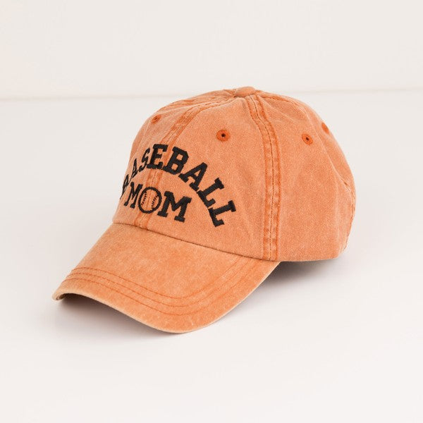 Baseball Mom Embroidered Hat