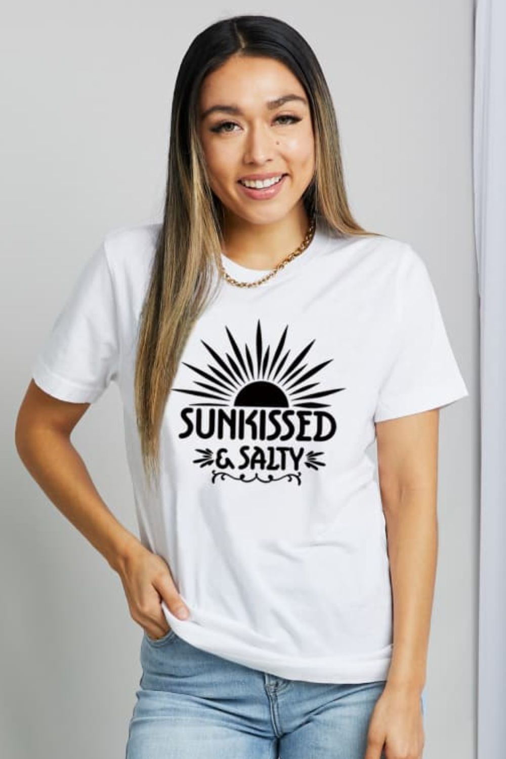 SUNKISSED & SALTY Graphic Cotton Tee