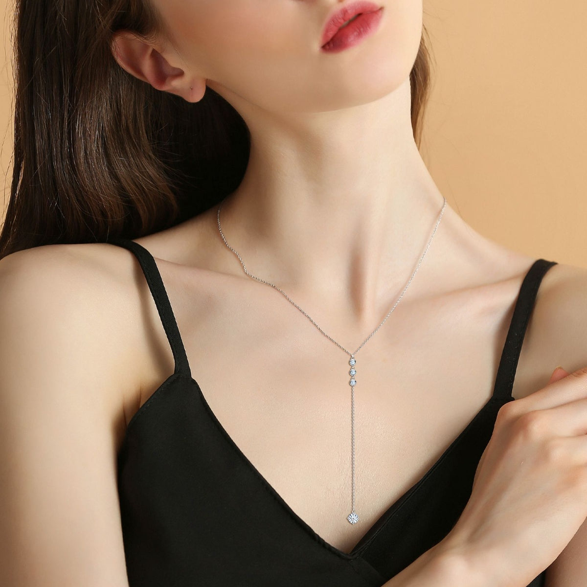 1.3 Carat Moissanite Drop Necklace