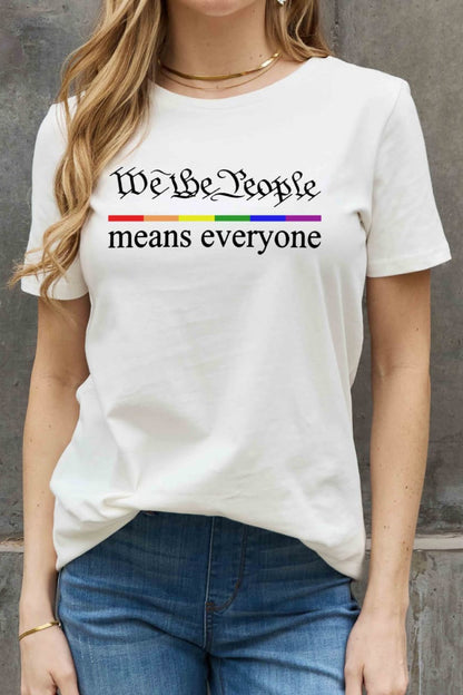 MEANS EVERYONE Graphic Cotton Tee