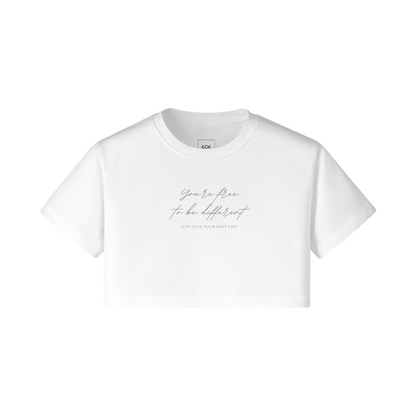 Free To Be Different Crop Tee