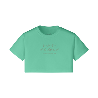 Free To Be Different Crop Tee