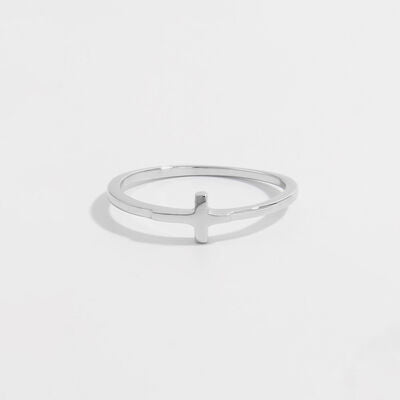 Modest Cross Ring