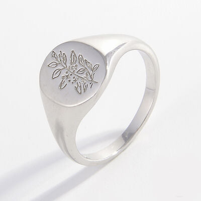 Olive Branch Signet Ring