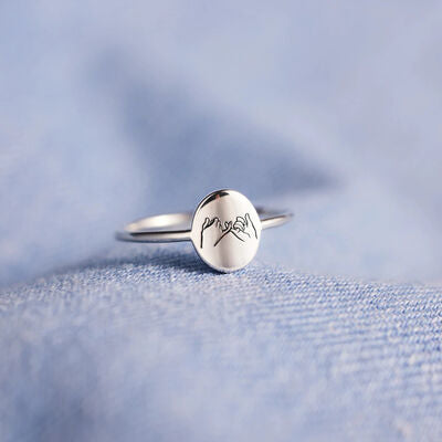 Pinky Swear Engraved Ring