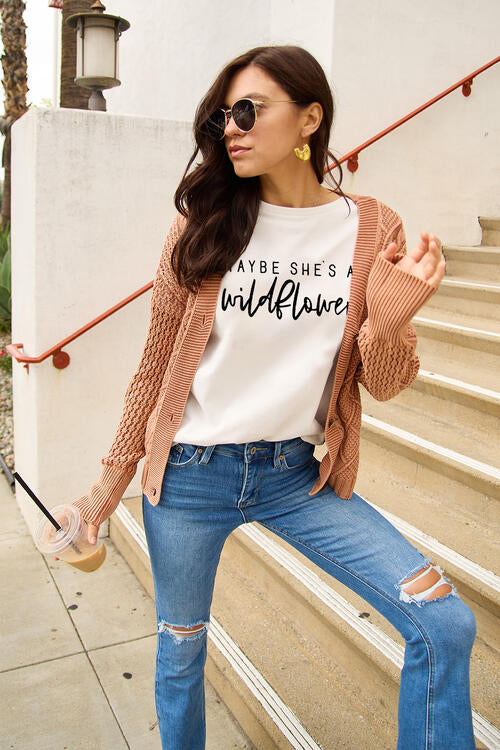 MAYBE SHE'S A WILDFLOWER Graphic Tee