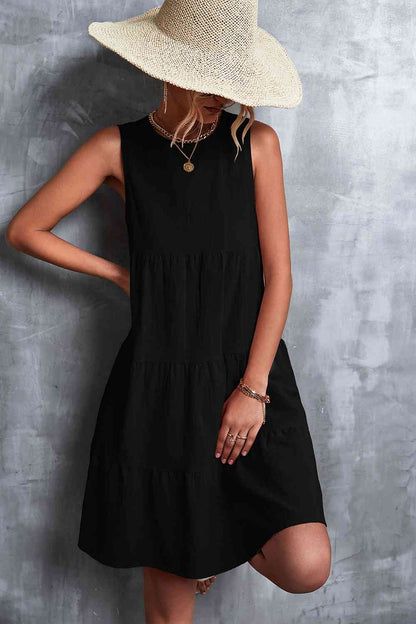 Sleeveless Tiered Dress