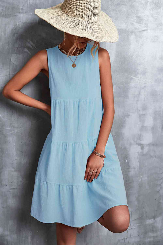 Sleeveless Tiered Dress