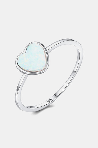 Opal Heart Ring