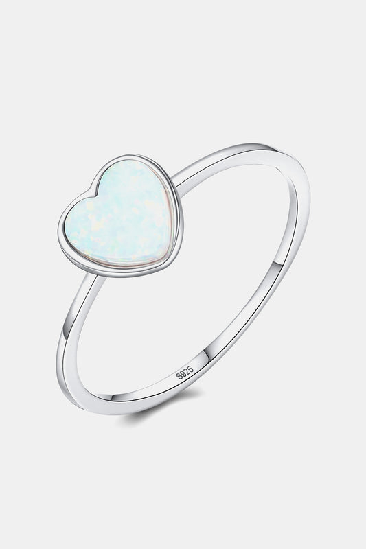 Opal Heart Ring