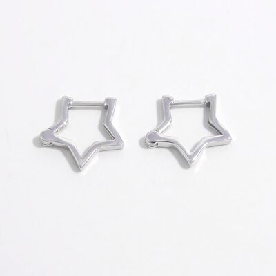 Silver Star Earrings