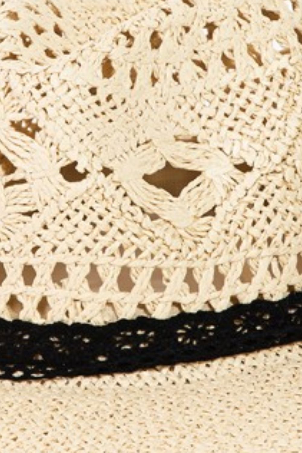 Lace Detail Wide Brim Hat