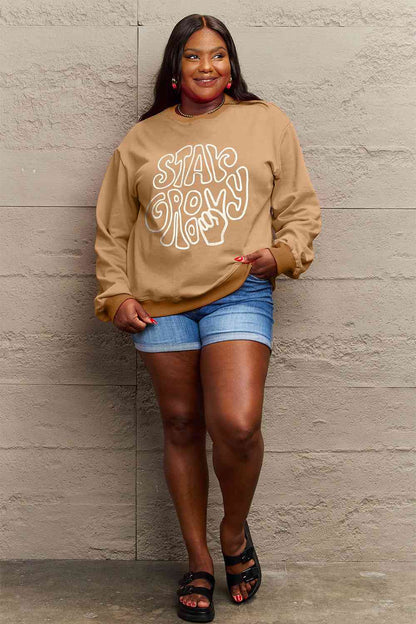 Stay Groovy Graphic Sweatshirt