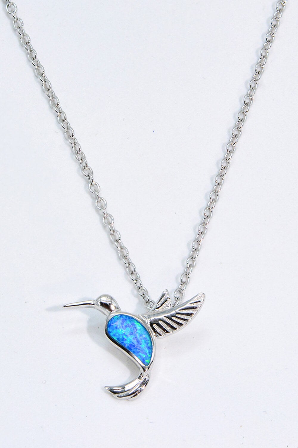 Opal Hummingbird Necklace