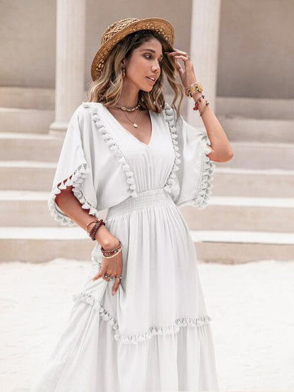 Tassel Trim Dress