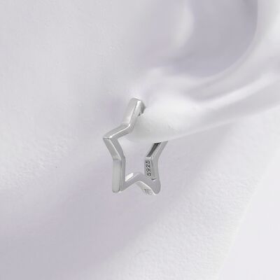 Silver Star Earrings