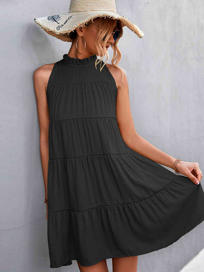 Tie Back Tiered Dress