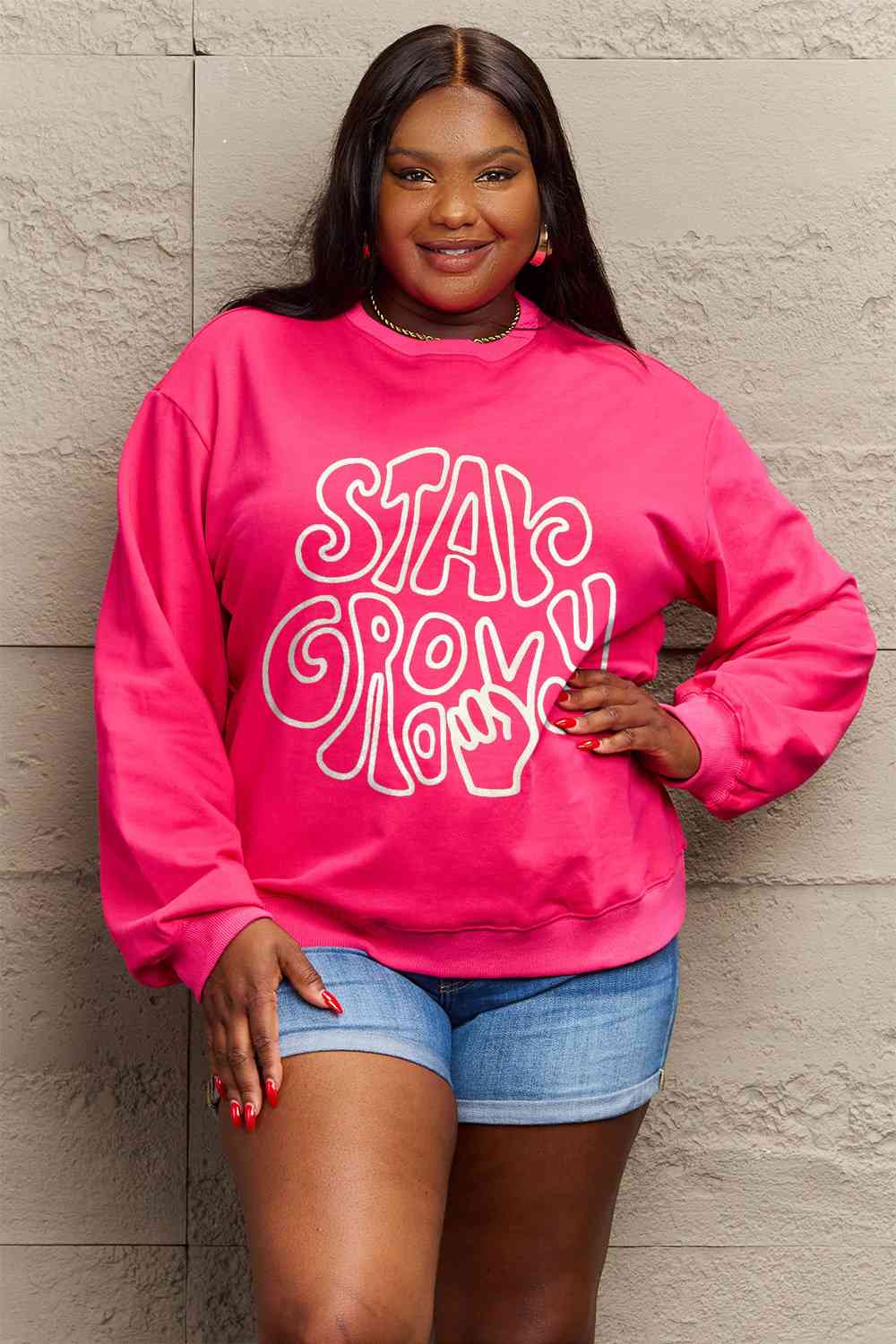 Stay Groovy Graphic Sweatshirt