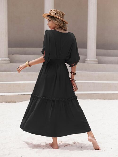 Tassel Trim Dress