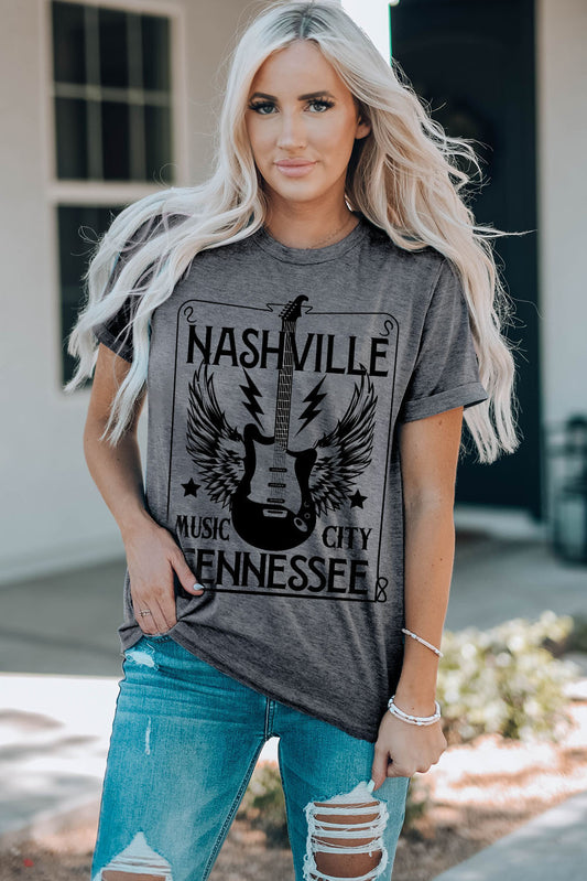 NASHVILLE TENNESSEE Cuffed Tee