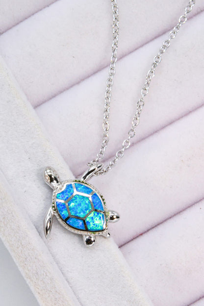 Opal Turtle Necklace