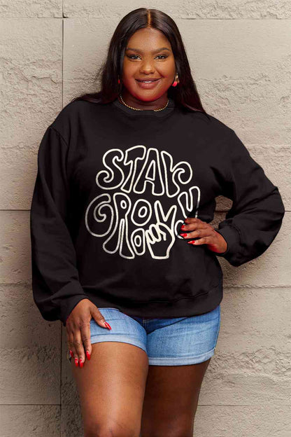 Stay Groovy Graphic Sweatshirt