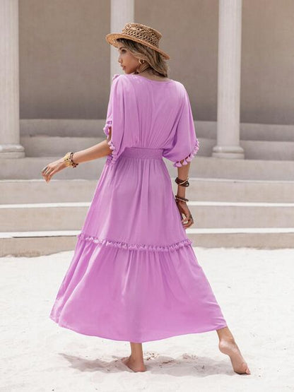 Tassel Trim Dress