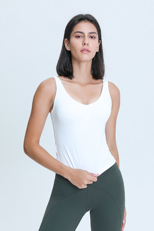 V Neck Active Tank