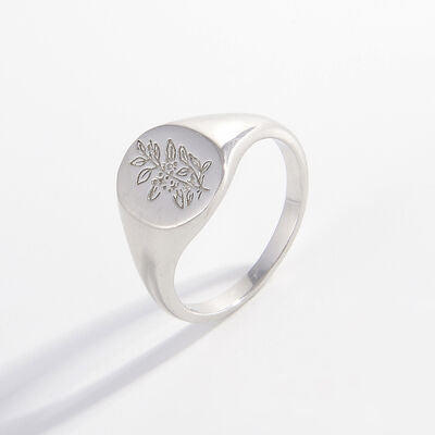 Olive Branch Signet Ring