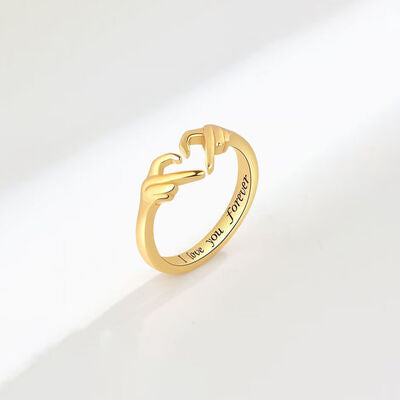 Hand Heart Open Ring