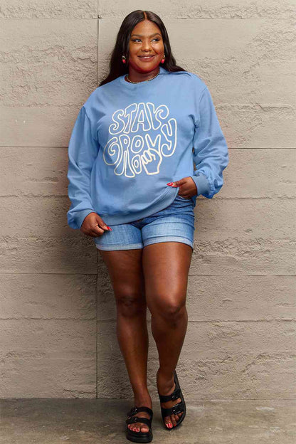 Stay Groovy Graphic Sweatshirt