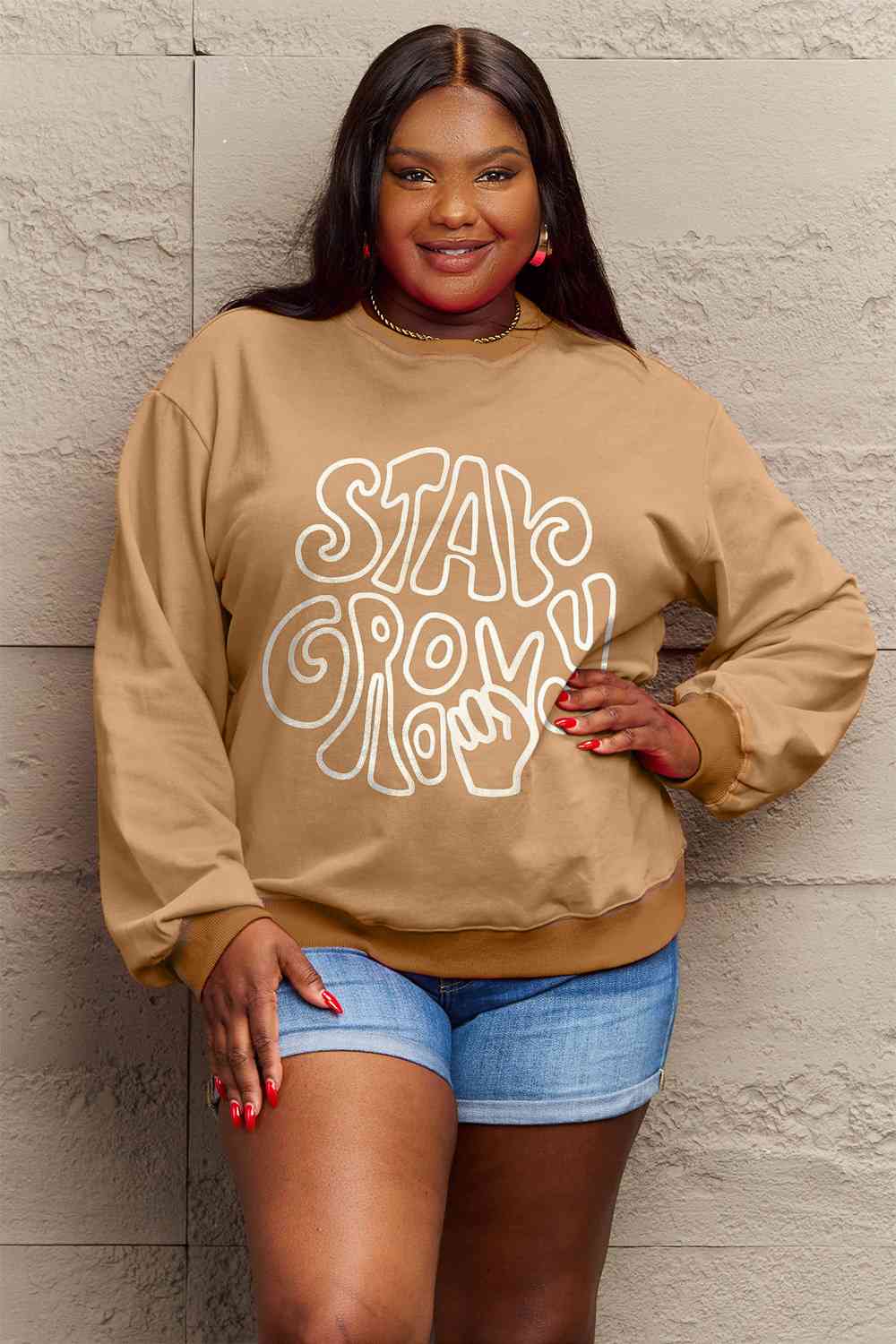 Stay Groovy Graphic Sweatshirt