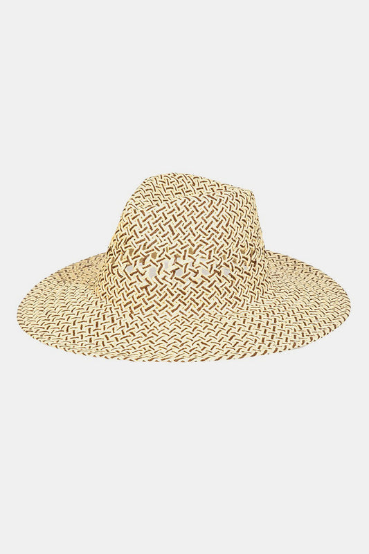 Cutout Woven Straw Hat