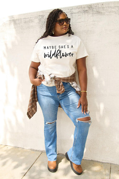 MAYBE SHE'S A WILDFLOWER Graphic Tee