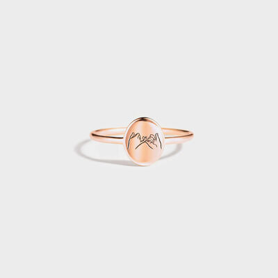 Pinky Swear Engraved Ring