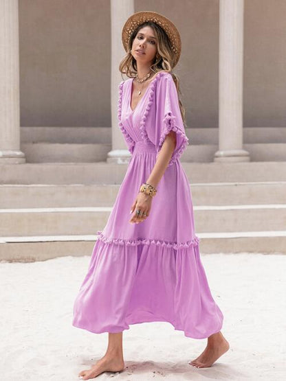 Tassel Trim Dress