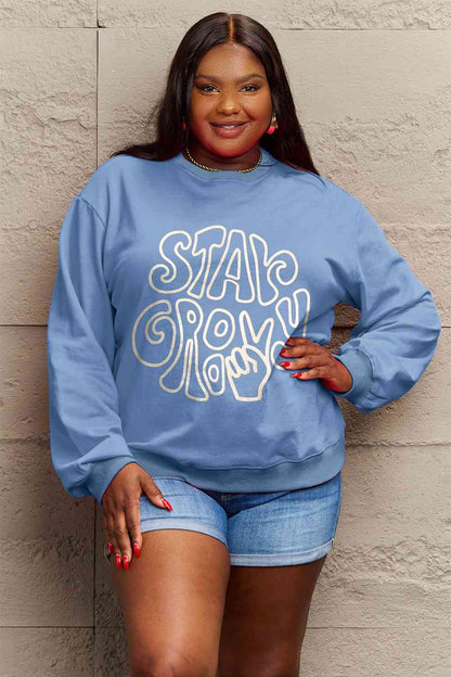 Stay Groovy Graphic Sweatshirt