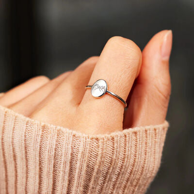 Pinky Swear Engraved Ring