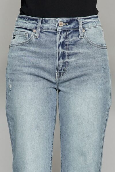 Raw Hem Cropped  Jeans