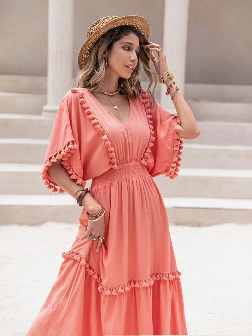 Tassel Trim Dress