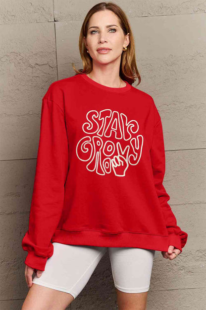 Stay Groovy Graphic Sweatshirt