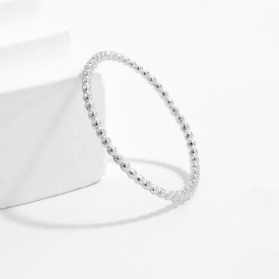 Silver Bead Ring