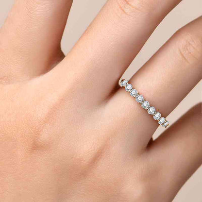 Moissanite Eternity Ring