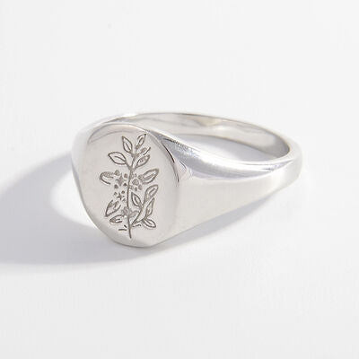 Olive Branch Signet Ring