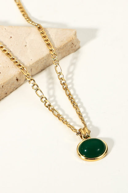 Gilded Envy Pendant Necklace