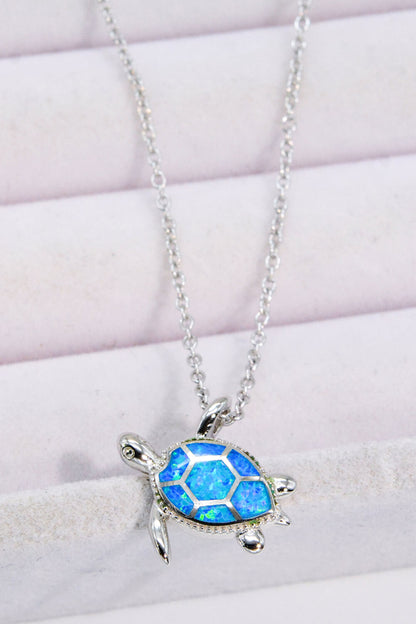 Opal Turtle Necklace