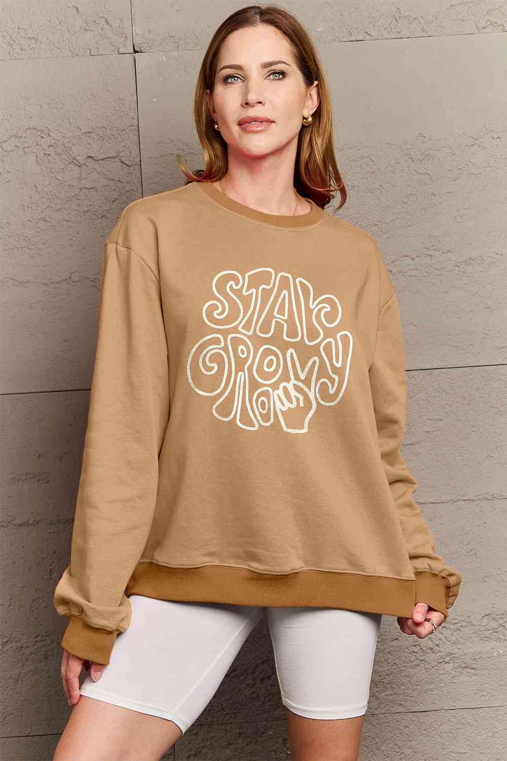 Stay Groovy Graphic Sweatshirt