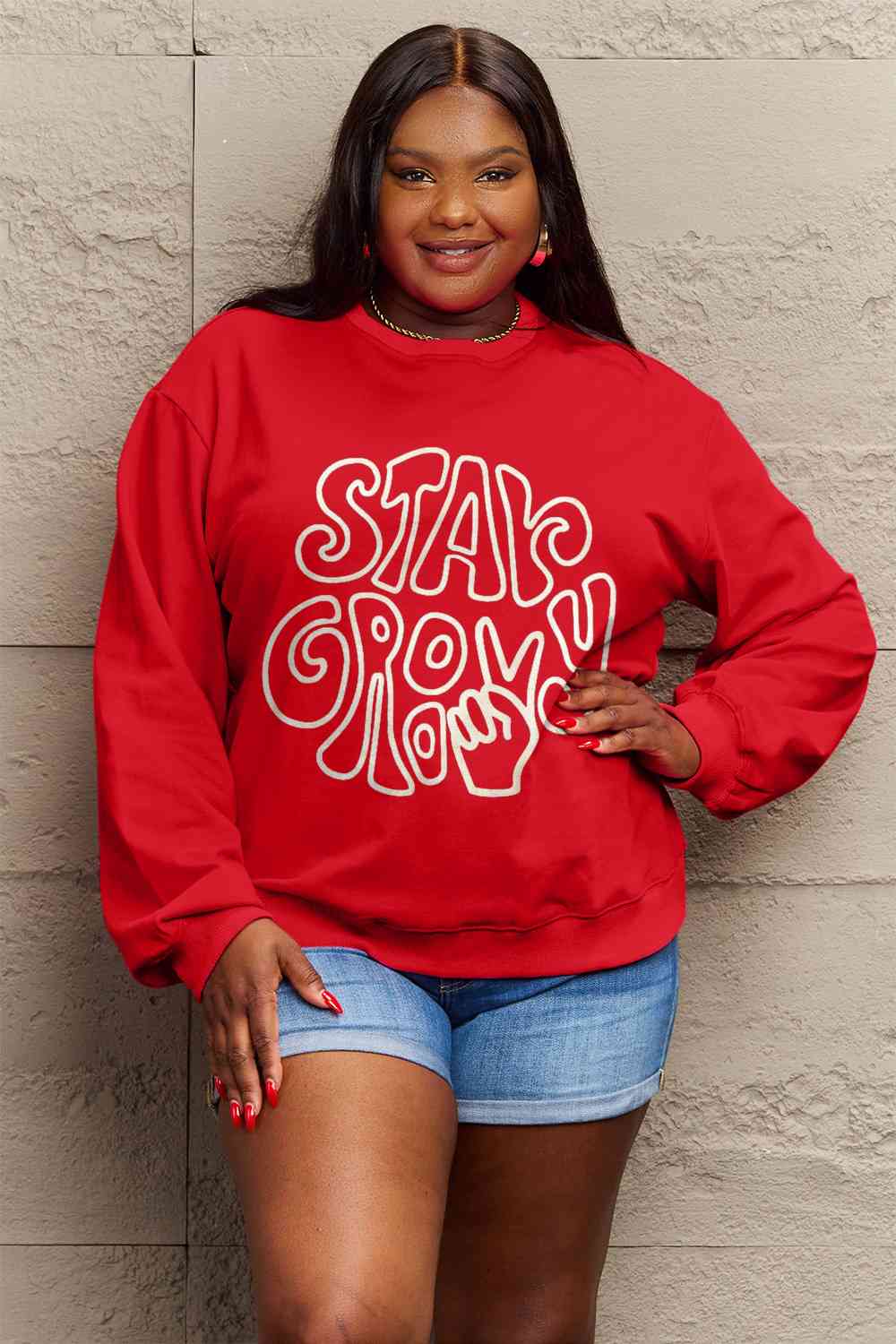 Stay Groovy Graphic Sweatshirt